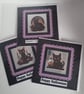 Halloween Cat card, purple