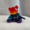 Gorgeous Rainbow Resin Art Bear Figurine