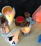 Nativity Set Christmas Display. 13 Felt Figures.. Lit with LED Lights, Included. - Image 8