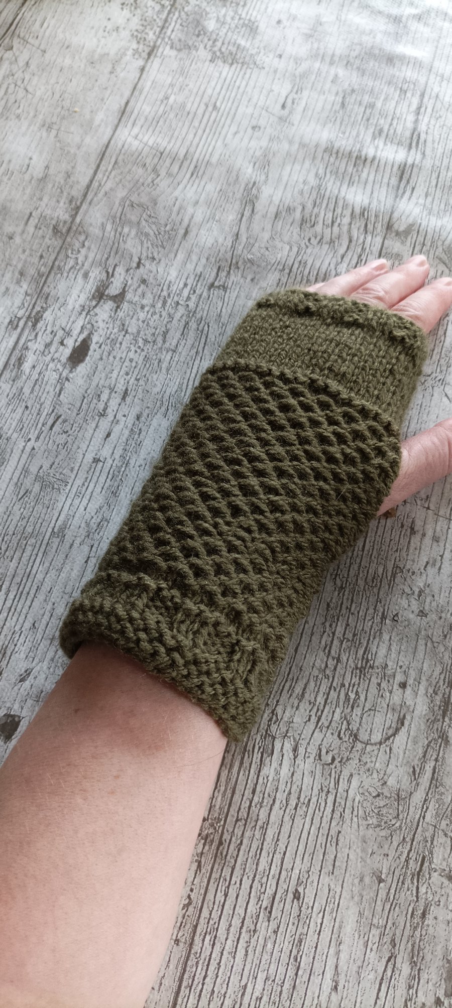 Fingerless gloves, aran knits, womens winter gloves