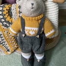 Hand Knitted Bear from the Heart and Hand Collection