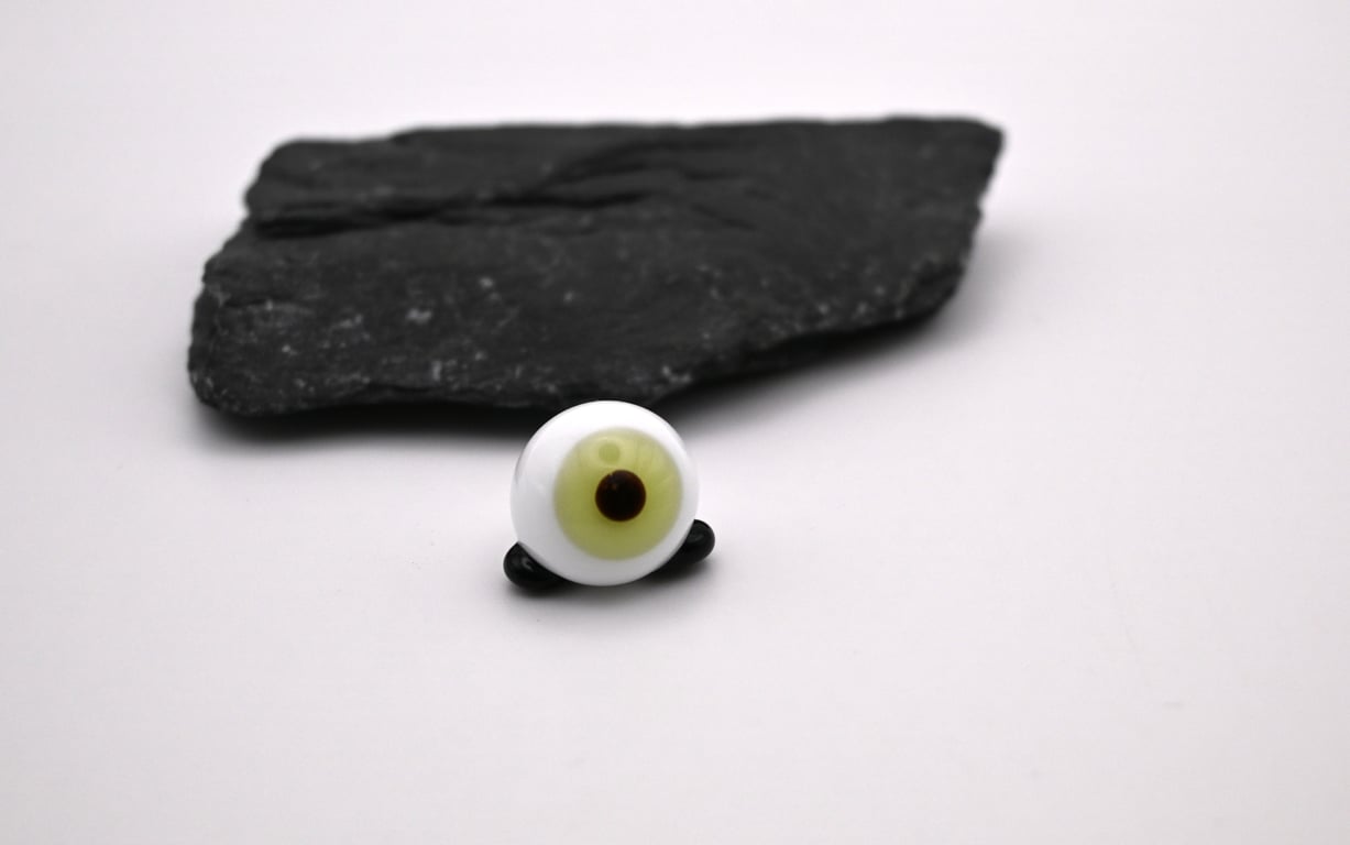 small glass eye ball keepsake figure