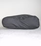 Tempur Pedic Original Travel Neck Pillow COVER ONLY Orthopaedic Black Stripes - Image 4