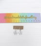 Silver Glitter bow earrings, stud or huggie hoops - Image 4