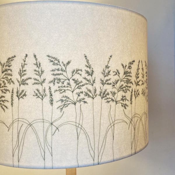 Grass Embroidered Lampshade