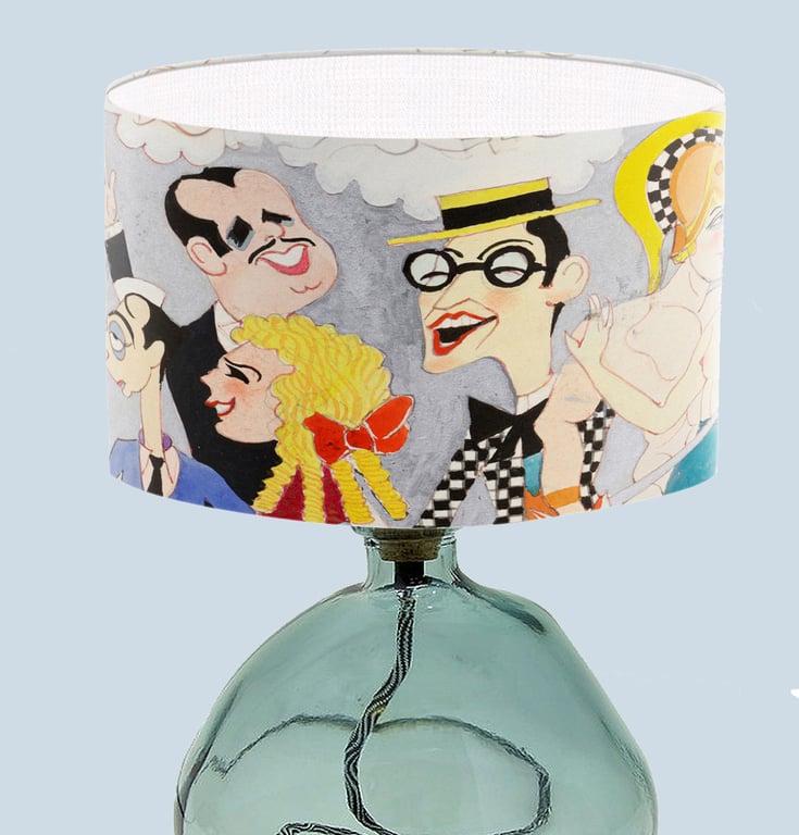 Modern Art Lampshade Contemporary Lampshade Colourful Art Lampshade
