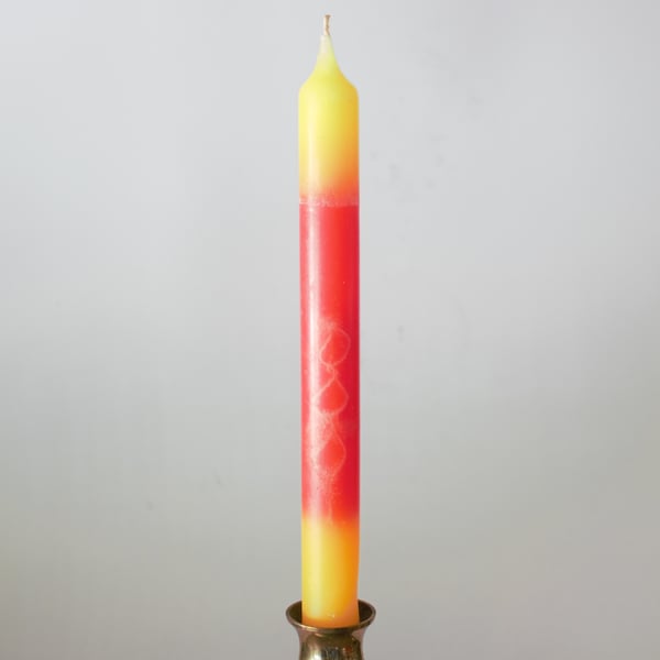 Gemini candle - 20mm diameter x 225mm high