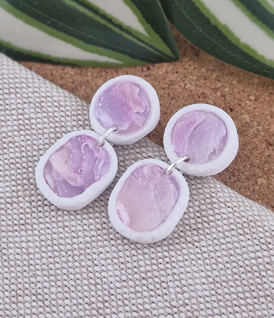 Polymer Clay Earrings: Pretty Pastels