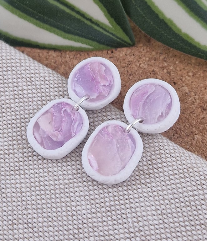 Polymer Clay Earrings: Pretty Pastels