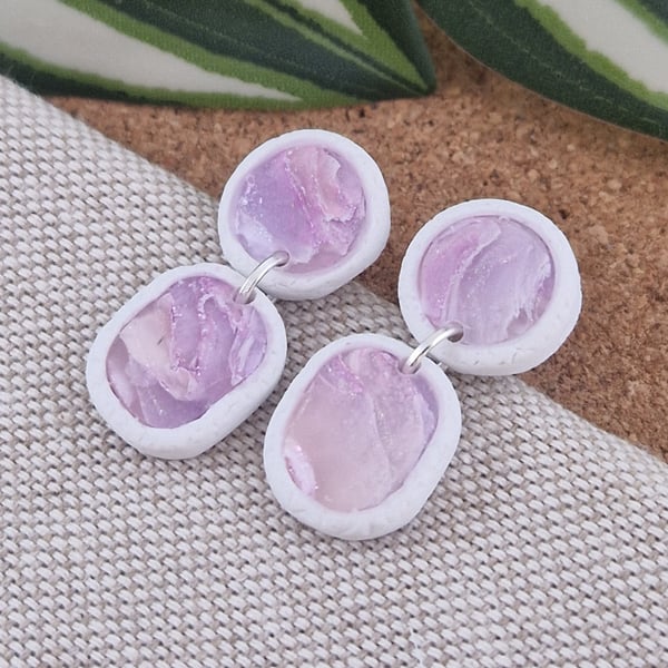 Polymer Clay Earrings: Pretty Pastels