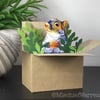 Squirrel Box Card. Blank or Personalised 3D card for any occasion.