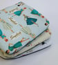 Seconds - Soft zipped bag or pouch in a vintage dressmaking themed  - Image 4
