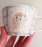 Private Bespoke Order. Personalised Dog Portrait Cup