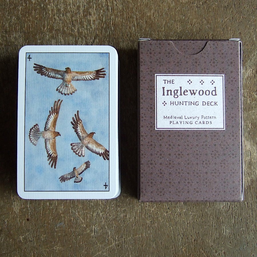 Inglewood Hunting Deck: medieval style luxury playing cards
