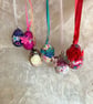 A set of 6 colourful decopatched Easter eggs  - Image 1