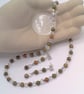 Unakite & Vintage Acrylic Bead Necklace & Earrings, Gift for Her, Mother's Day - Image 4