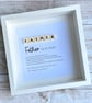 Father of the Bride Scrabble Minifigures Frame Personalised  - Image 2