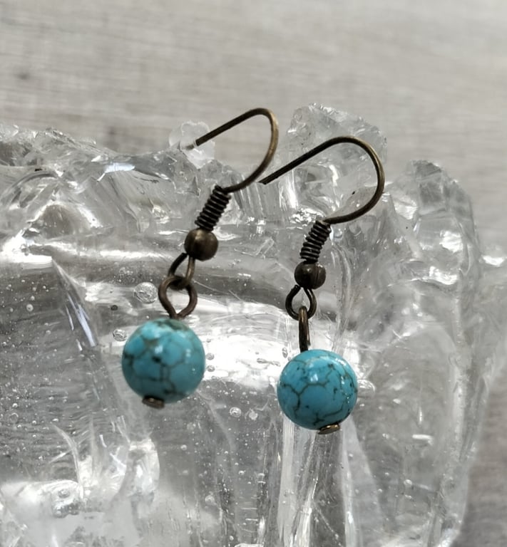 HE5 Turquoise drops, 8mm