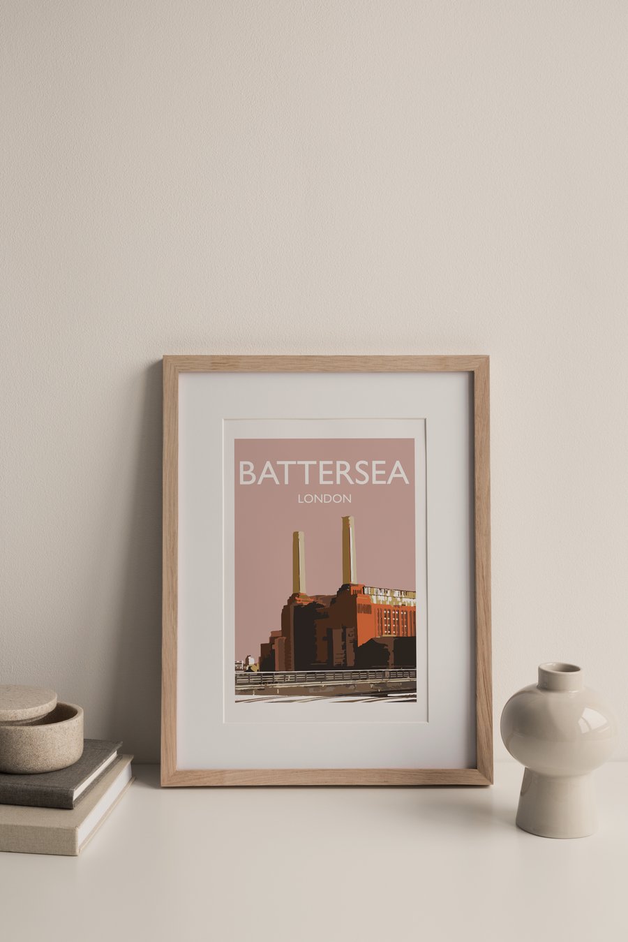 Battersea Power Station London Giclee Travel Print (unframed)