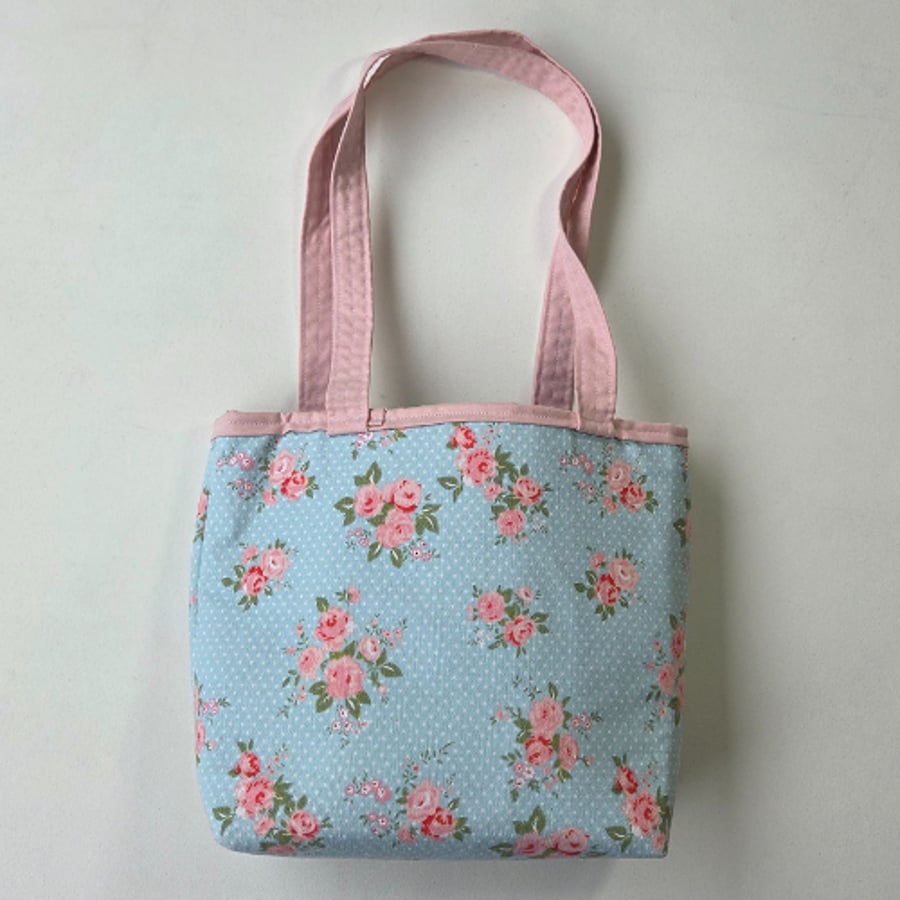 Perfectly Imperfect flowery medium tote bag