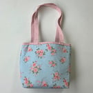 Perfectly Imperfect flowery medium tote bag