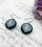Summer Seconds - Scandi love Hearts fabric button dangle earrings - Image 7