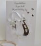 Wedding Day Horseshoe Handmade card - Image 2
