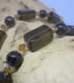 Smokey Quartz & Austrian Crystal Necklace - Image 3
