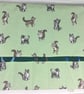 Straight and circular knitting needle case with cats print, heavy weight storage - Image 4