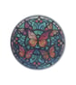 Butterfly Mosaic Round Glass Coaster Set - Image 3