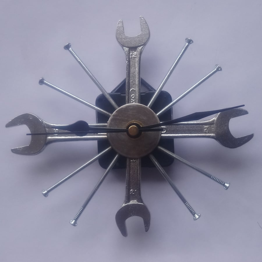 Spanner Star Clock - Industrial Chic Clocks