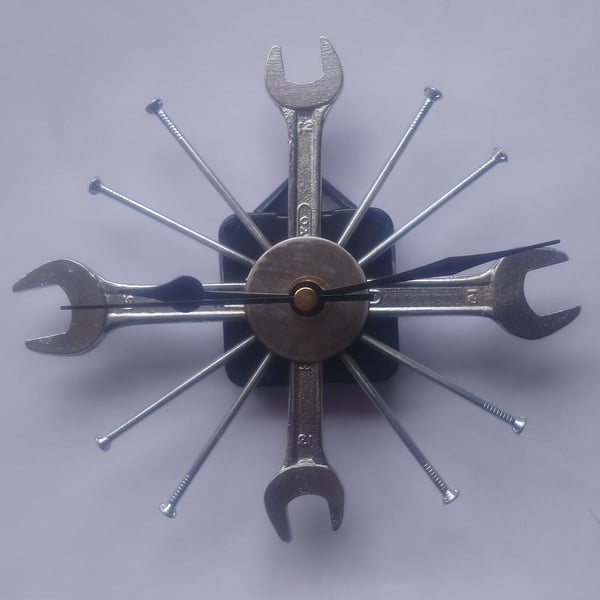 Spanner Star Clock - Industrial Chic Clocks - Folksy