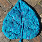 Makomako Leaf Picnic Mat - Blue Stripes