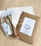 Wild Strawberry Heart Irish Linen Embroidery Kit - Image 6