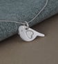 Petite Sterling Silver bird Pendant – Freedom & Guidance Jewellery - Image 2