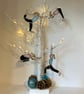 Yoga posed decoration in Tiffany Style Glass