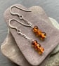 Amber & Sterling Silver Drop Earrings - Image 6