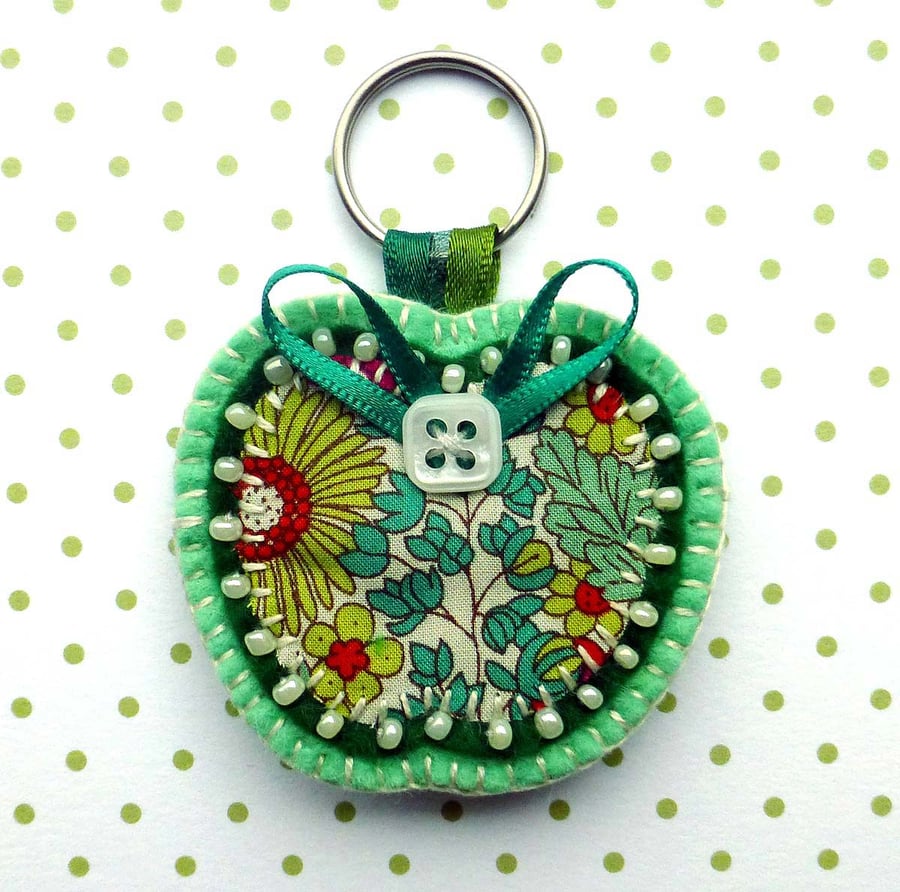 Sale! Apple for Teacher Keyring Bag Charm