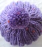 Small Tea Cosy for 2 Cup Tea Pot, Purple Tweed, Hand Knitted - Image 4