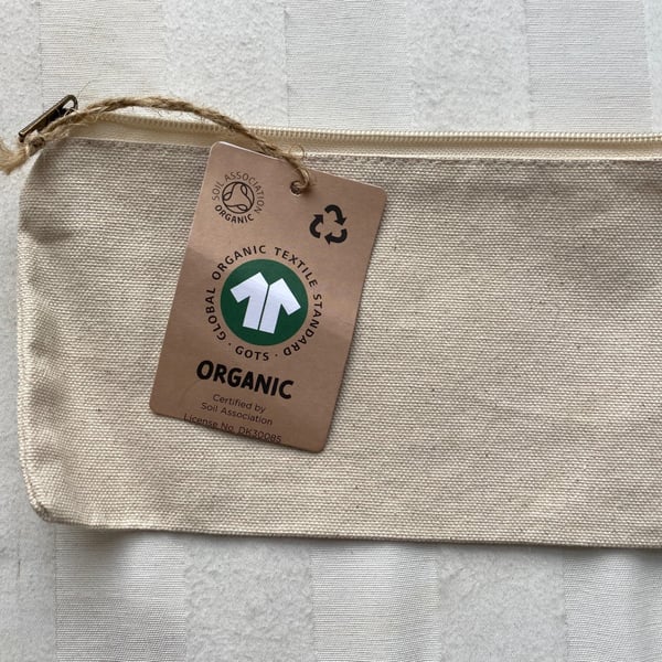 Natural Organic cotton Accessories Bag