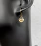 9ct gold small dangle earrings - Image 2