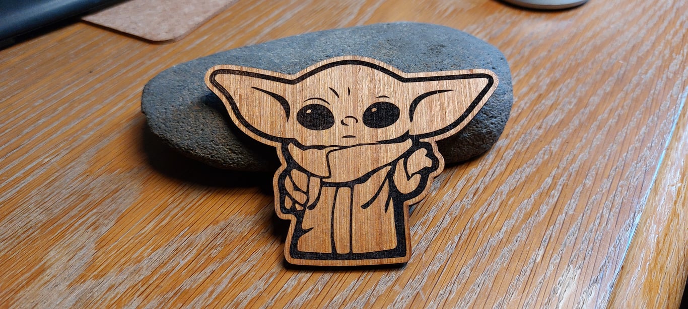 Baby Yoda "Grogu" Fridge Magnet