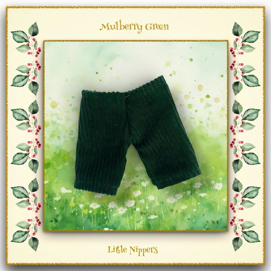 Little Nippers Forest Green Corduroy Trousers