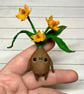 Spun Cotton Miniature Daffodil Bulb Doll - Image 8