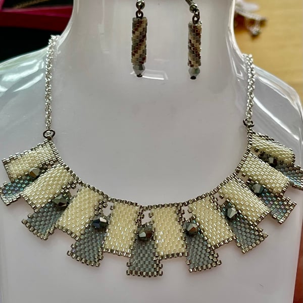 Necklace with matching earrings 