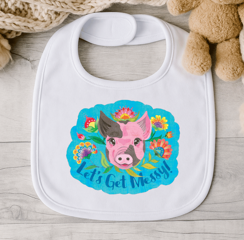 Messy Pig Bib