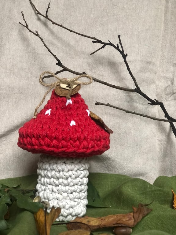 White and red mushroom 