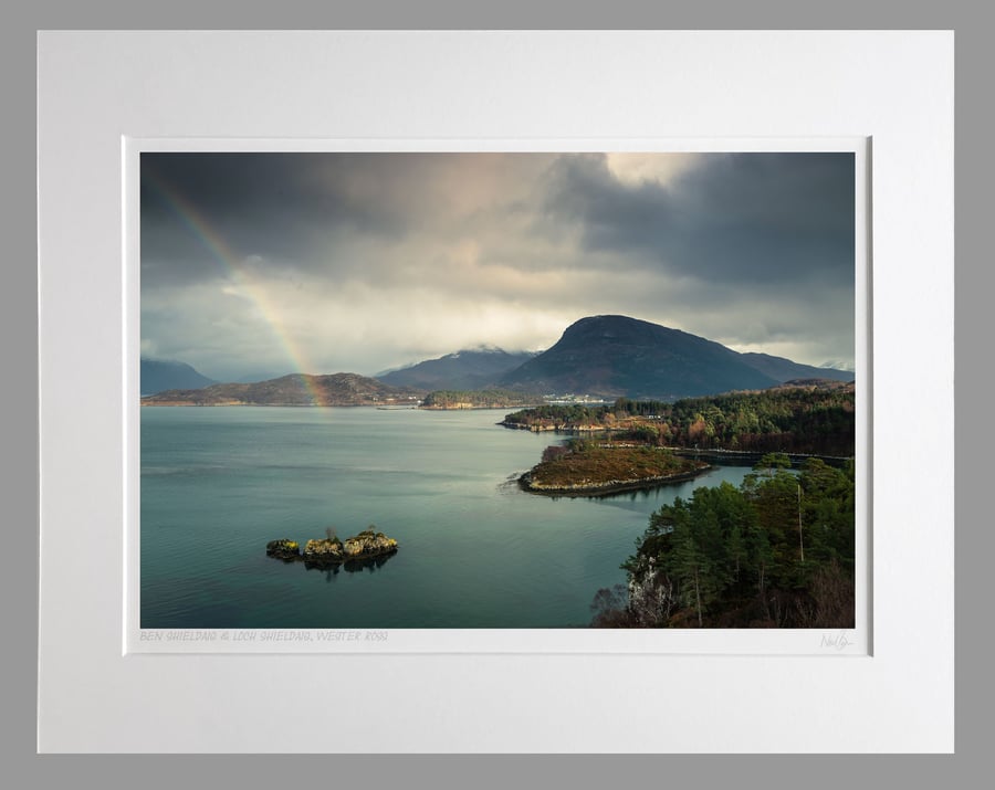 Ben Shieldaig & Loch Shieldaig, Wester Ross - A3 (50x40cm) Unframed Print