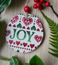 Christmas Joy woodland wood slice decoration Emma Bridgewater