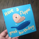 Pancake flipping great birthday card